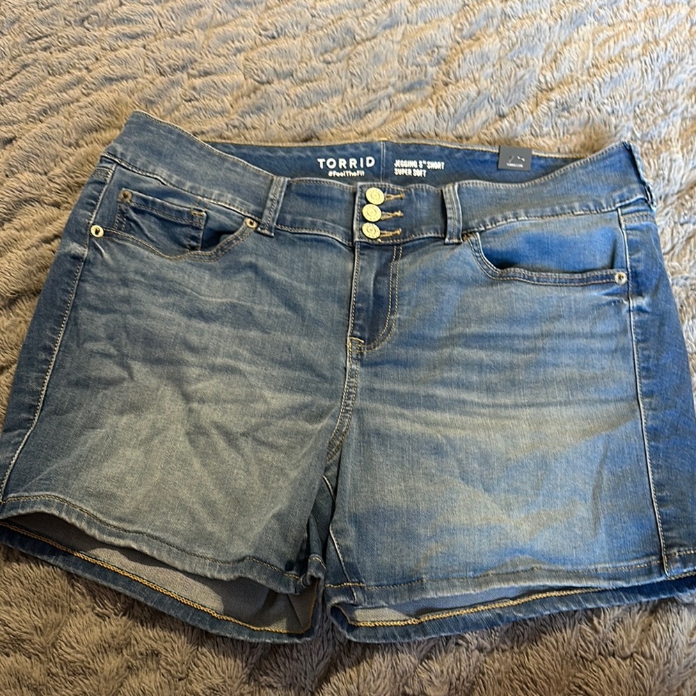 Torrid Blue Denim Shorts